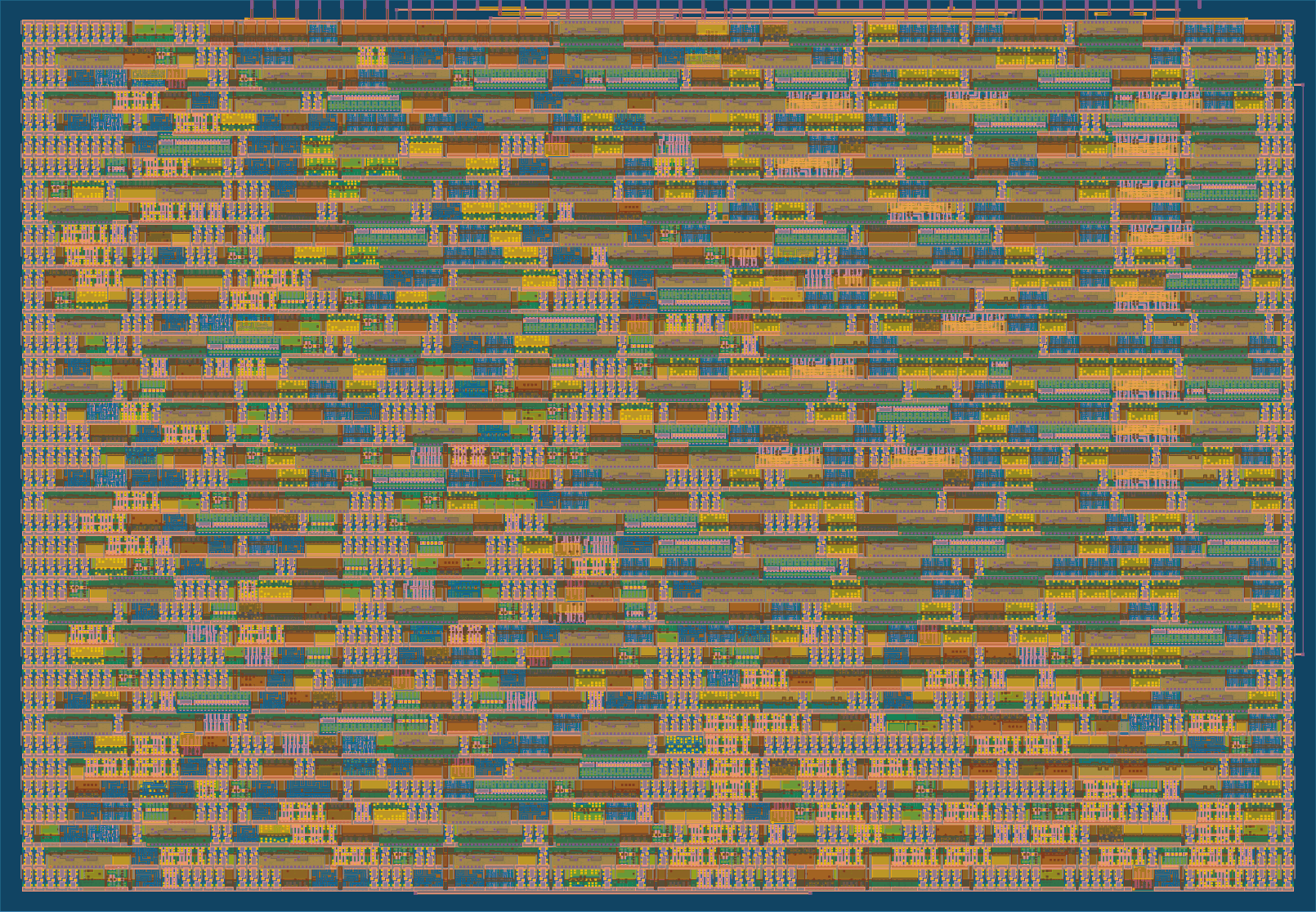 GDS render of the sky130 layout